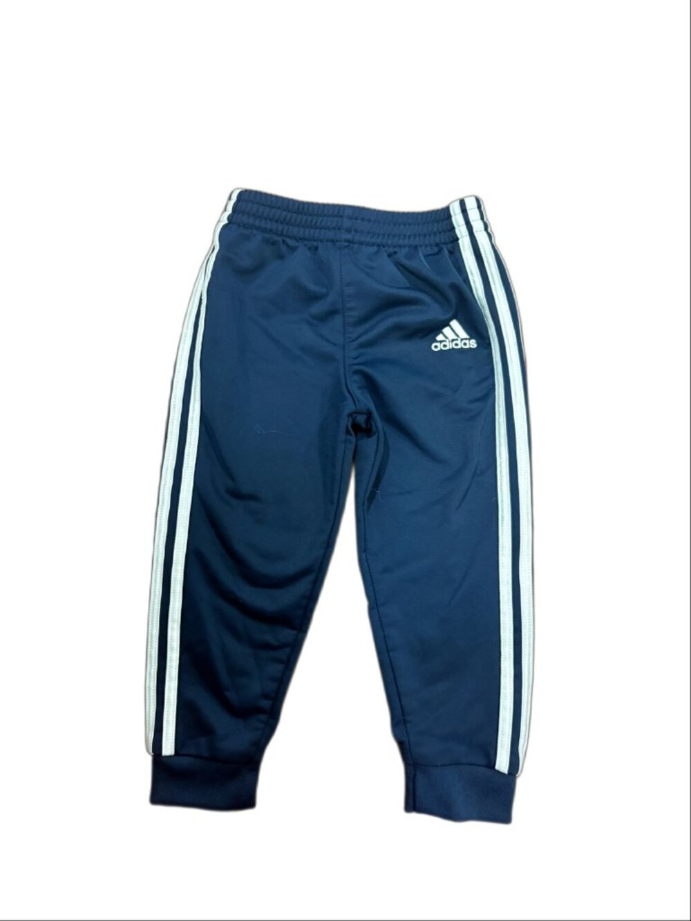 adidas Baby / Toddler Boys 3-Stripes Tricot Track Pants (Navy Blue, Size 18 Mont